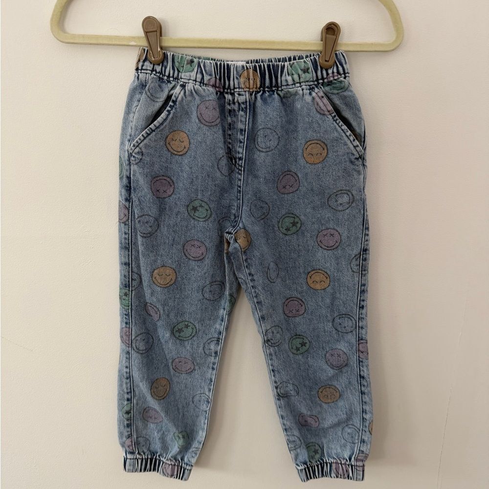 Smiley world Playful Smiley Face Kids Jeans size 7